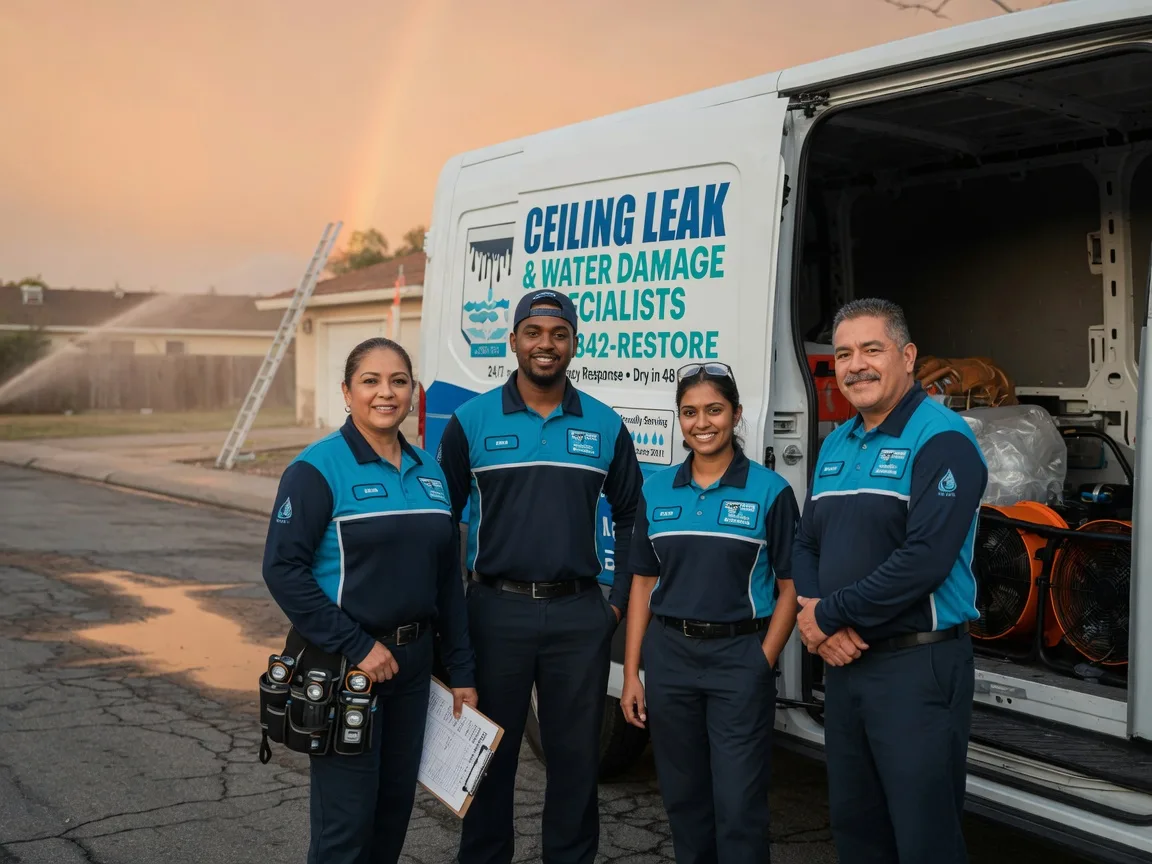 Ceiling Leak Cleanup company in Knickerbocker, TX