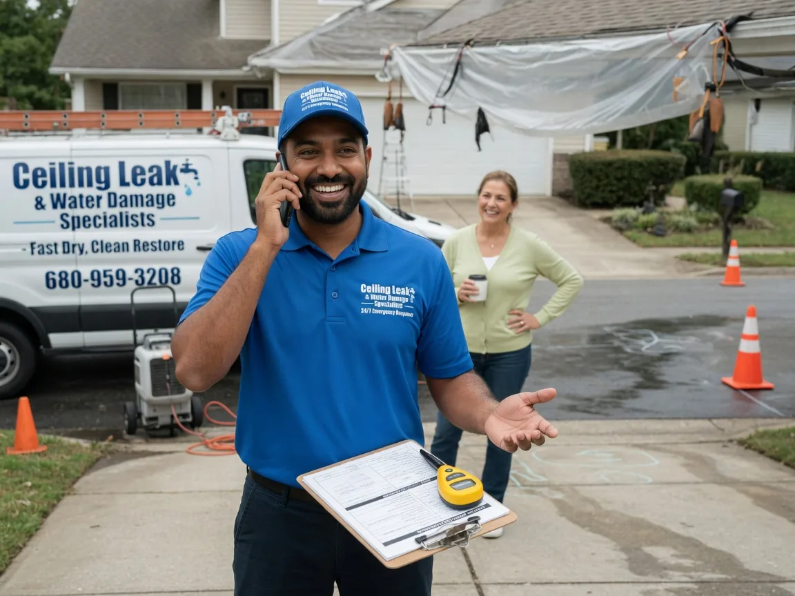 Ceiling Leak Cleanup Knickerbocker, TX FAQs